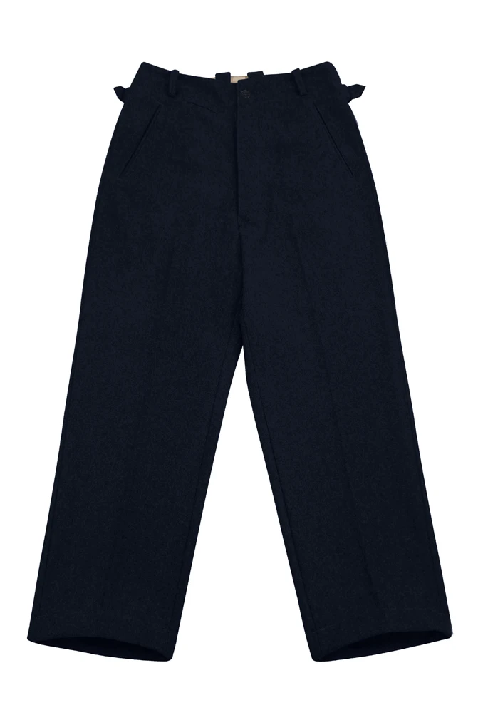 GUWR-012 WWII German Elite Marine Navy Blue Wool Officer Trousers