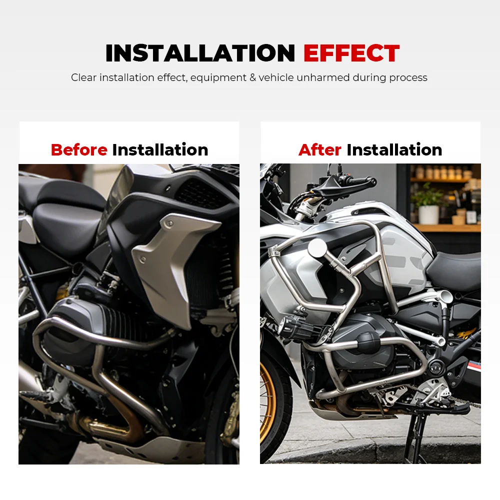 25MM Universal Motorcyle Bumper Guard For For BMW R1250GS R1300GS R1200GS F850GS F800GS F750GS Crash Bar Block Engine Protector