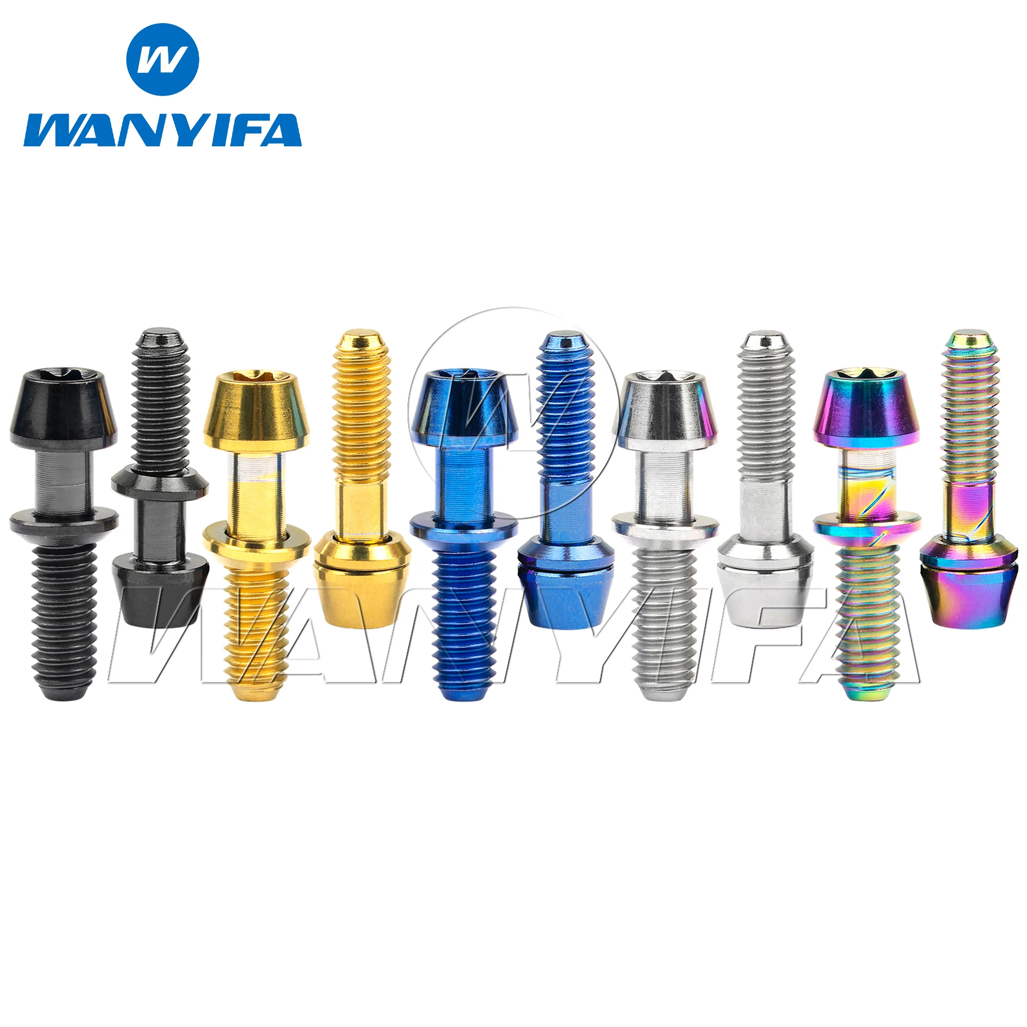 

Wanyifa Titanium Bolt M4x15.3mm Taper Torx T20 with No-shedding Washer Screw for Bicycle Stem Ritchey C260