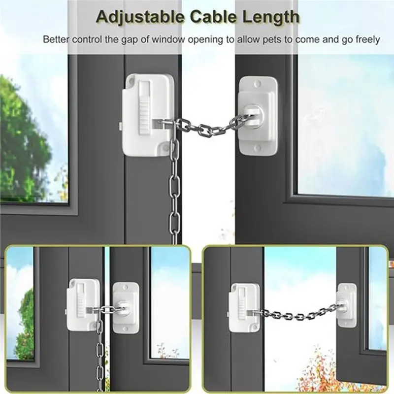 Picture 4: AB41-Window Security Locks Self Adhesive Safety Chain Lock