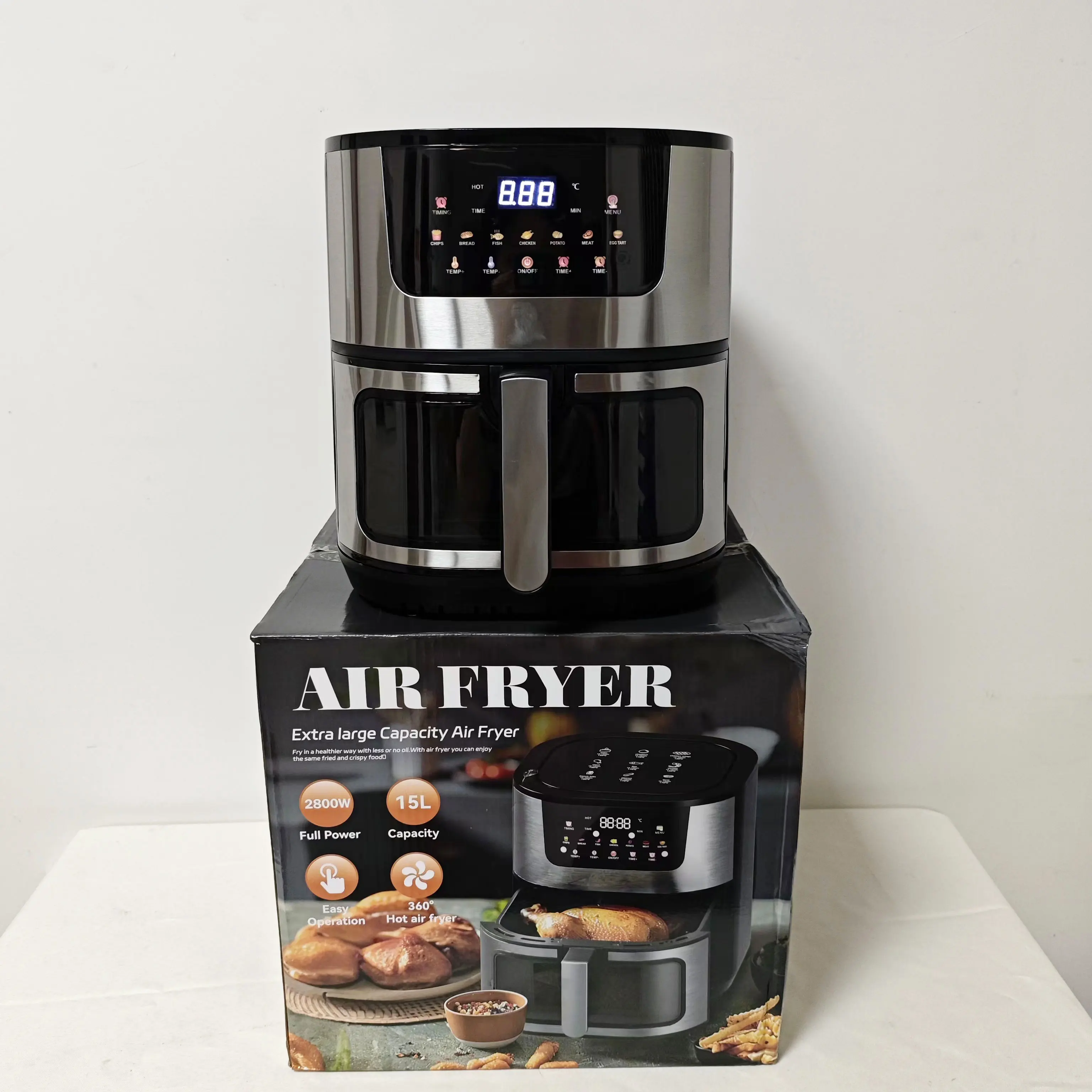 Hot Sale 15 Liters Smart Home Appliances Kitchen Air Fryer Silver Crest China Air Fryer Without Oil Air Fryer Oven
