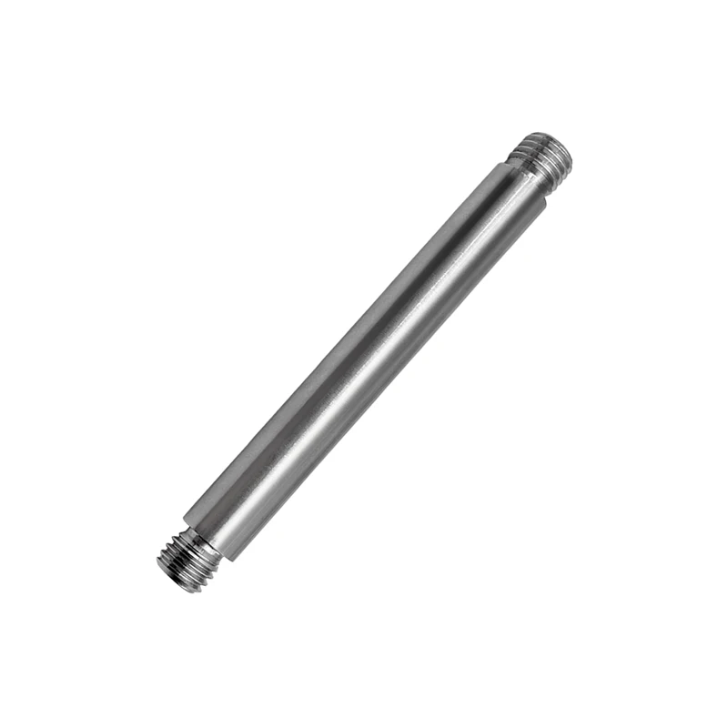 Adattatore prisma da 2 pezzi, altezza 124 mm da filettatura 5/8 a palo tipo M16, sezione di estensione per accessori di rilevamento in acciaio inossidabile