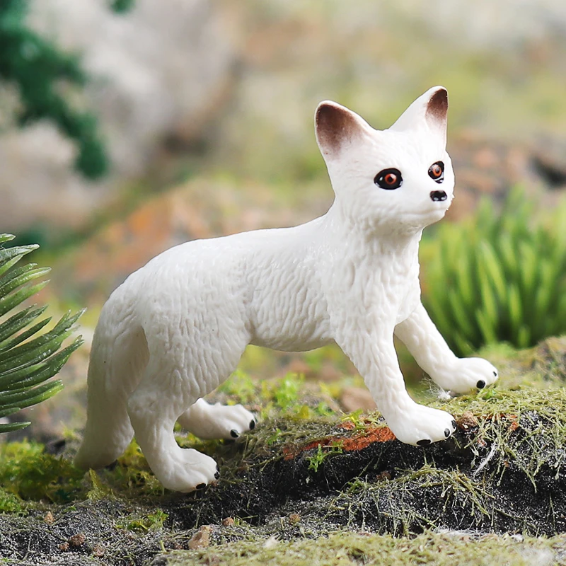 Oenux Mini Weihnachtsbäume Zeder Waldtiere Kuchendeckel Zubehör Fuchs Hirsch Kaninchen Eichhörnchen Antilope Modell Dekor Kinderspielzeug – Detail 14