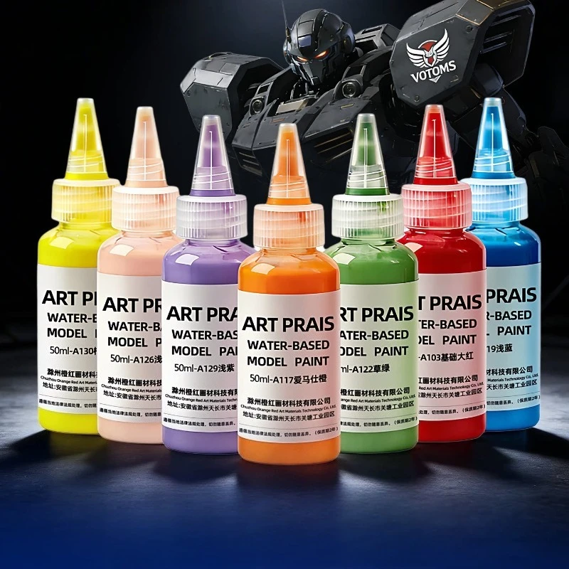20/50ml Water Based Model Paint Airbrush Paint High Coverage Strong Adhesion Quick Dry Acrylic Paint No Dilution Needed