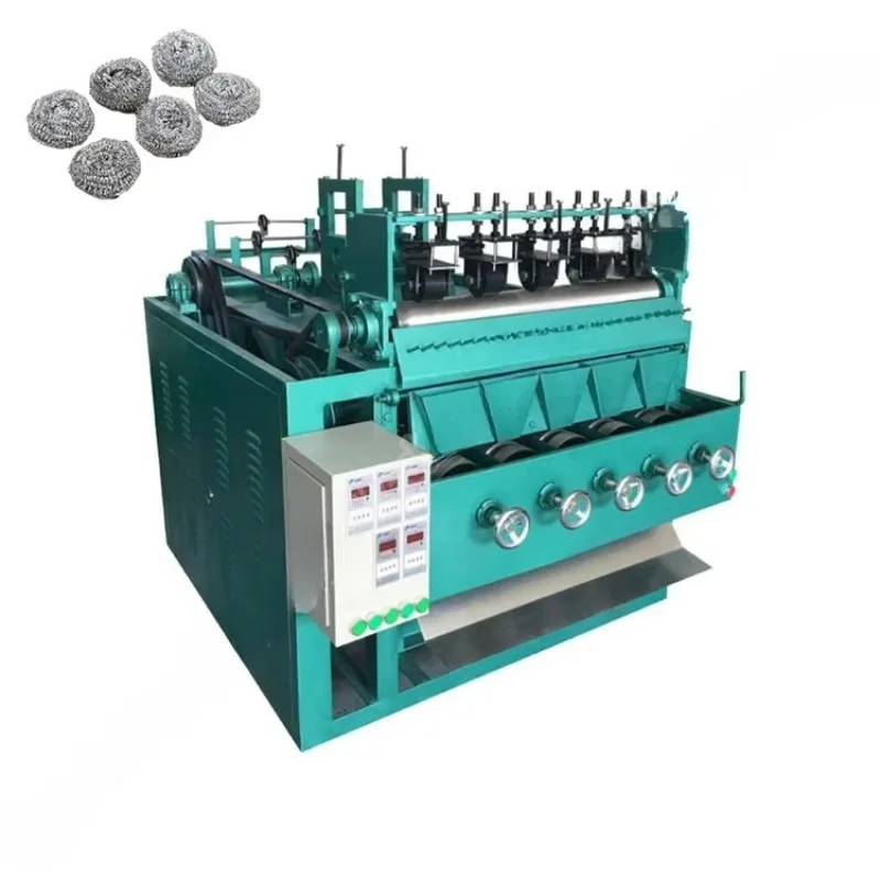 Customized Kitchen Steel Pot Scourer Machine Stainless Steel Scourer Making Machine Scourer Making Machine