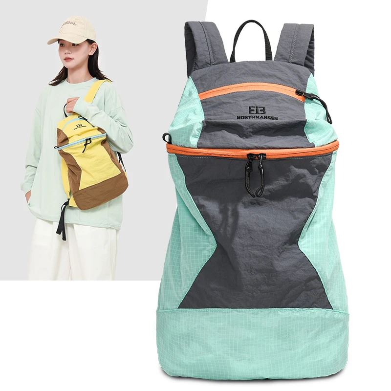 حقيبة ظهر عصرية خفيفة للغاية من النايلون للاستخدام الخارجي عبر الحدود، مناسبة للسفر والترفيه، حقيبة مدرسية خفيفة الوزن للطلاب