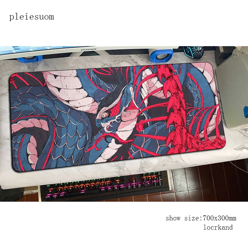 

Змеиный коврик для мыши геймер 800x300x3 мм, очаровательный коврик для мыши для ноутбука, игровой коврик для мыши, большой цветной коврик для мыши, ПК, настольный коврик для мыши