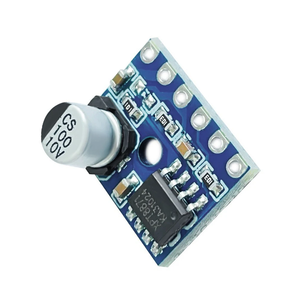 DC2.5~5.5V 5128 Mini placa amplificadora Clase D 5W Módulo amplificador de audio digital mono