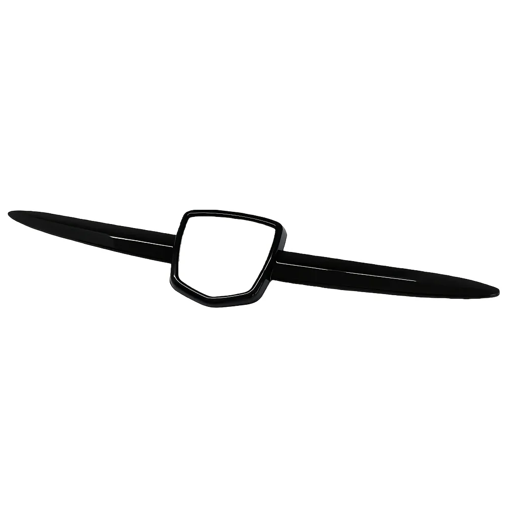 Neue Frontgrill-Emblemabdeckung für Fiat 500 595 695 2008-2024 2008 Glänzend schwarze Carbon-Optik Logo-Abzeichen Grillstreifenabdeckung – Detail 6