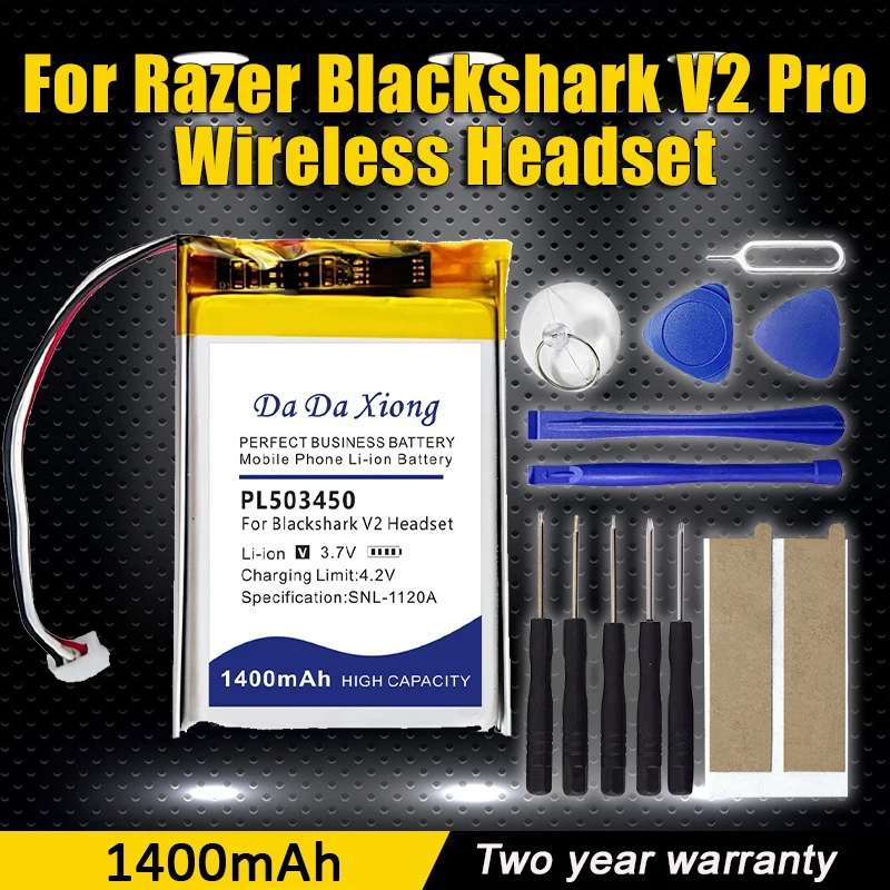 

PL503450 1400mAh Wireless Replace Battery for RAZER Blackshark V2 Pro Wireless Headset Batteries