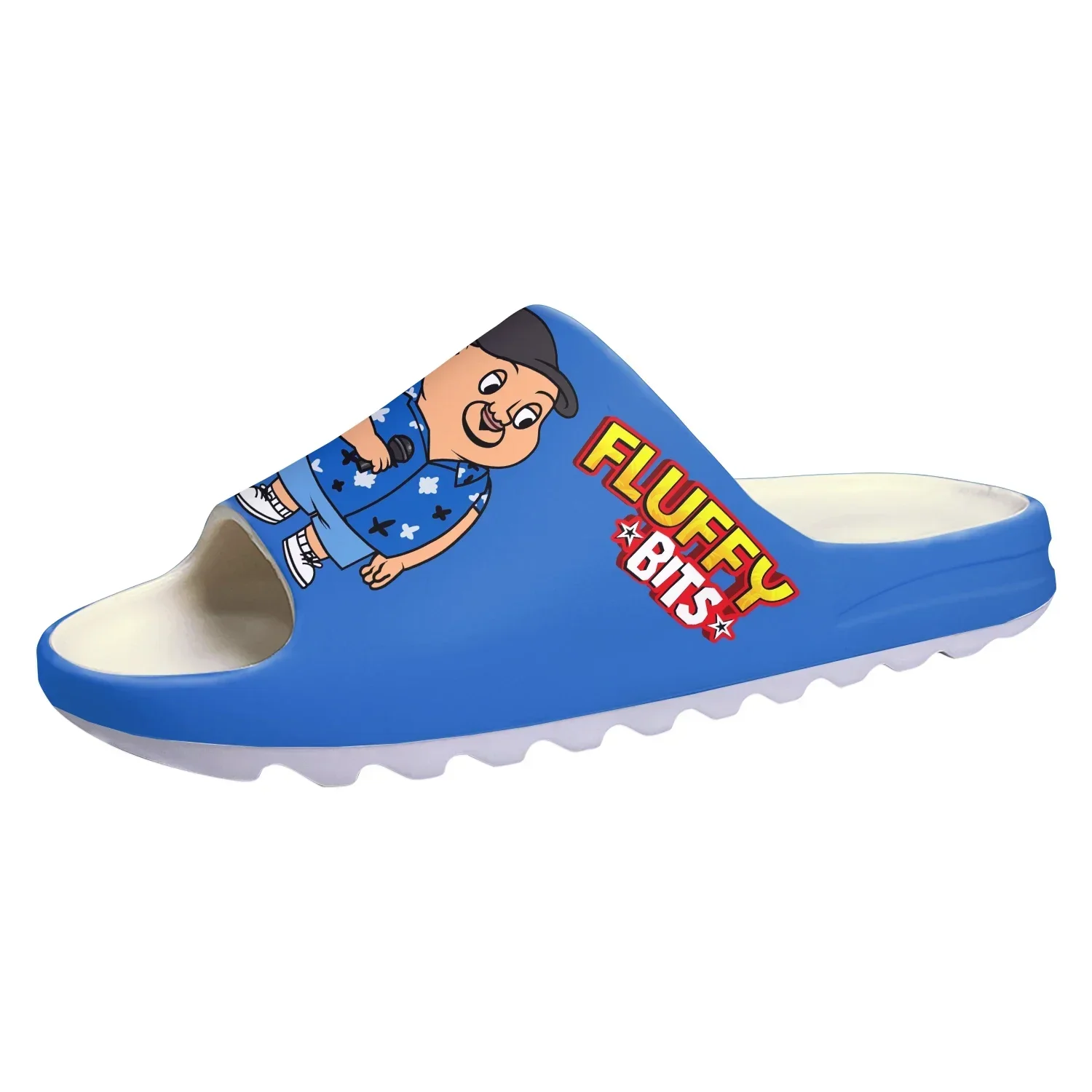 Fluffy Bits Soft Sole Sllipers Mens Womens Teenager Home Clogs Anime Cartoon Step In Water Shoes On Shit Customize Sandals