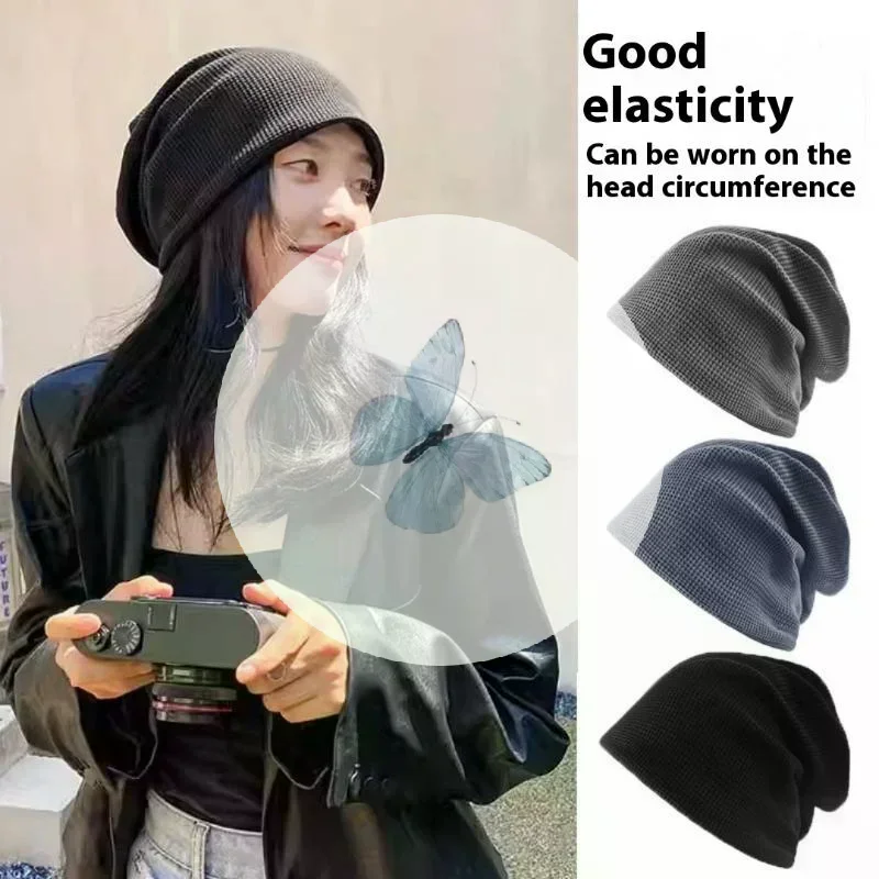 

Повседневная теплая тонкая вязаная шапка, милая уличная холодная шапка, защита ушей, теплая шапка для мужчин и женщин