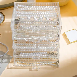 Necklace case necklace case, transparent necklace display jewelry tray with transparent cover jewelry display case for necklaces
