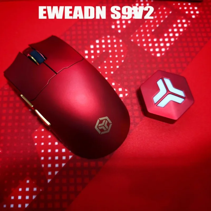 

EWEADN S9V2 Wireless Gaming Mouse Tri-mode Pro PAW3395/Ultra PAW3950 Double 8K Computer PC Mouse Lightweight Esports Gaming Mice
