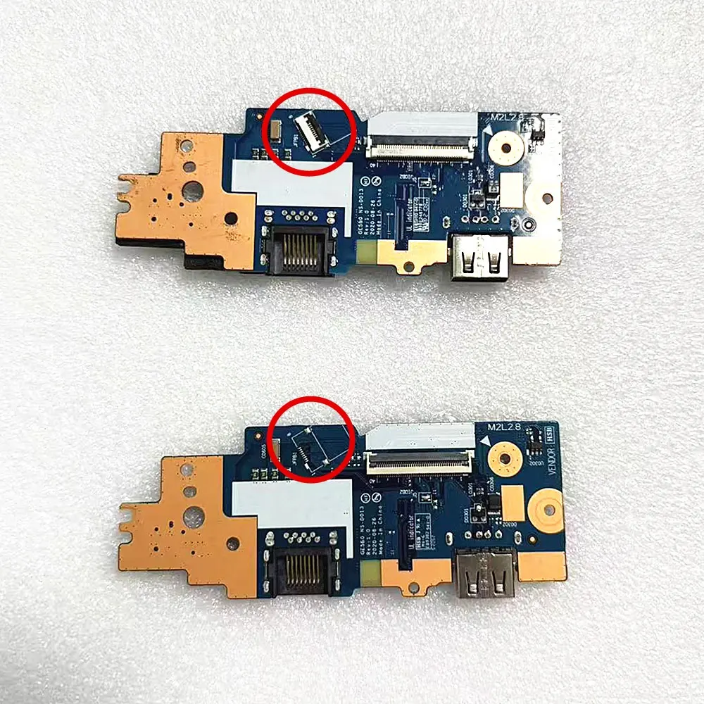 For Lenovo ThinkPad E15 Gen 2 Laptop USB LAN Network Card RJ45 Jack Power Button Board Switch Accessories NS-C772 NS-D013 view 3