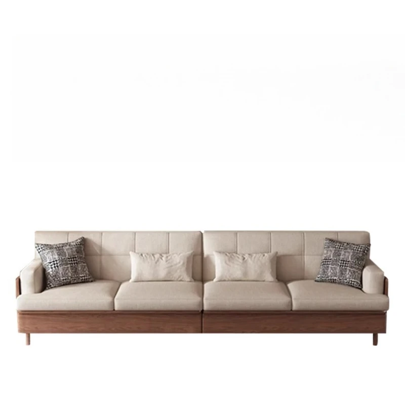Nordic Wood Living Room Sofas White Two Seaters Modern Individual Living Room Sofas Luxury Salon Muebles Para Hogar Furniture