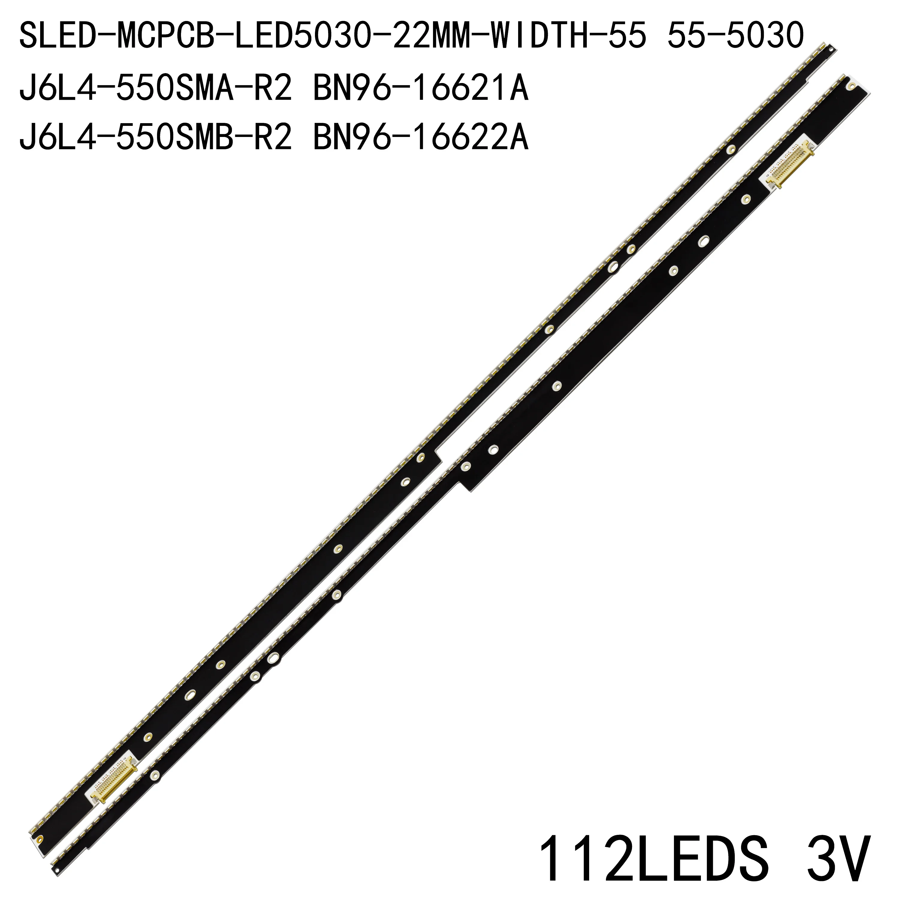 LED Strips Bar(2) For UE55D8090 UE55D8000YS UA55D7000LM UE55D7090LS UN55D8000AG UE55D8000YU LTJ550HQ10-H 55-5030-LED-MCPCB-L R