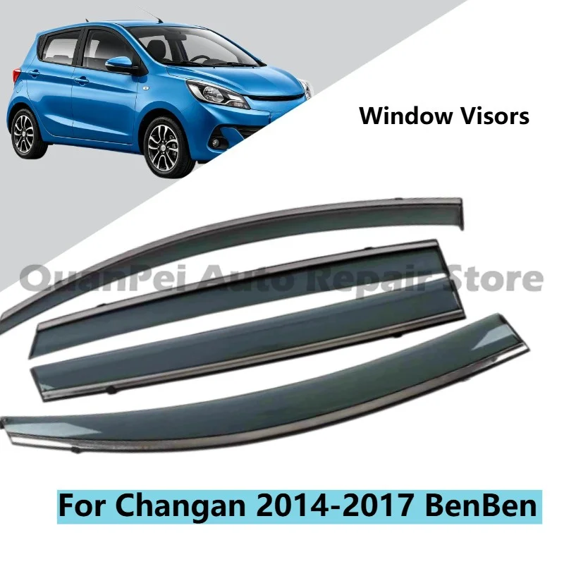 Sturdy Weather Shields For Changan 2014-2017 BenBen Long Lasting Auto Rainproof External Modification Parts