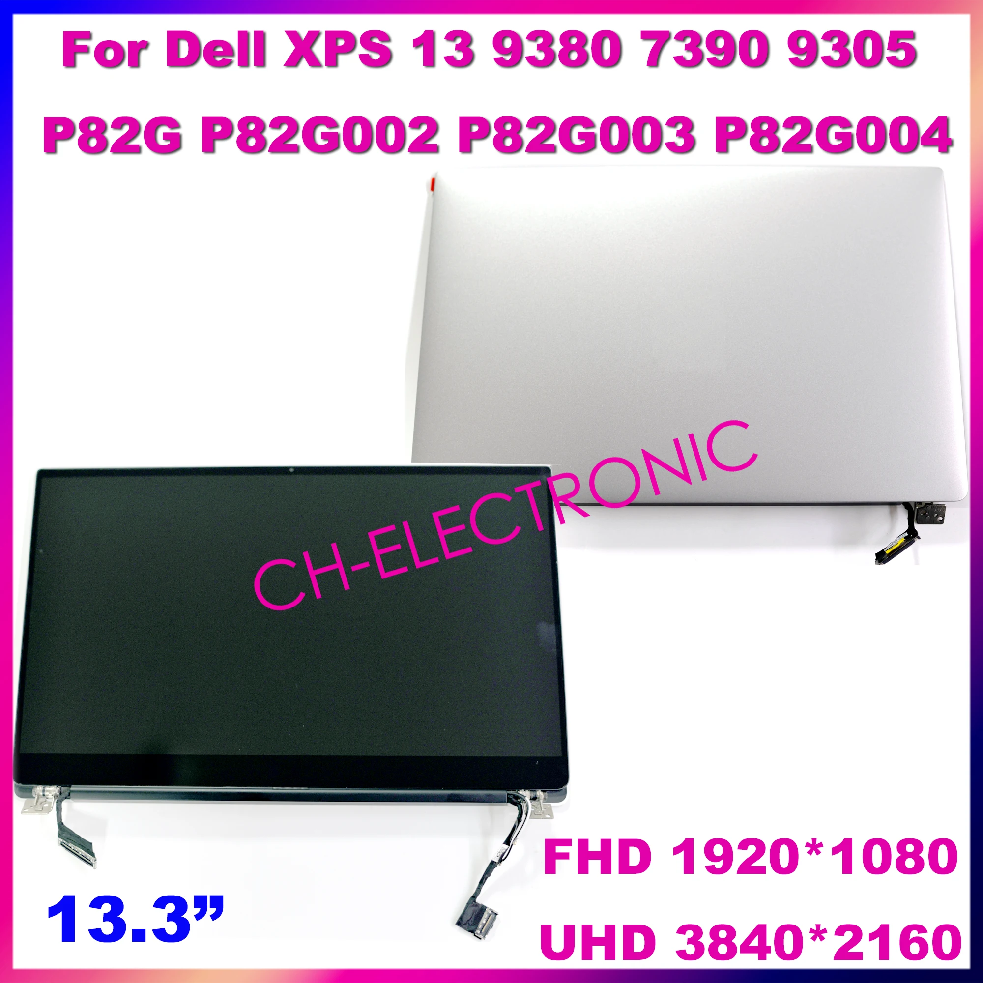 

For Dell XPS 13 7390 P82G P82G003 9380 P82G002 9305 P82G004 LCD Display Screen Touch Digitizer Replacement Full Assembly