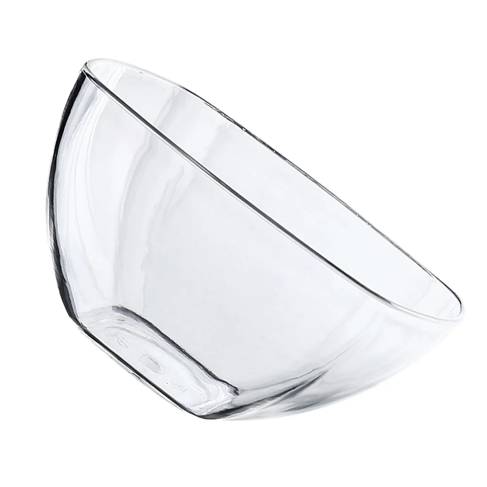 

1pc Acrylic Bowl Vegetable Salad Mixing Bowl Square Shape Dessert Fruit Bowl Acrylic Serving Bowl Large Salad Mixing Bowl