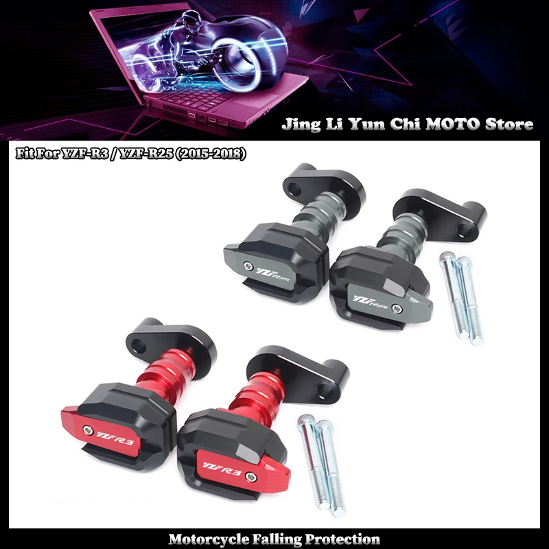 

Защита рамы мотоцикла (слайдер) от падений, накладка на обтекатель, краш-пад для YAMAHA YZFR3 YZFR25 YZF R3 R25 2015-2018