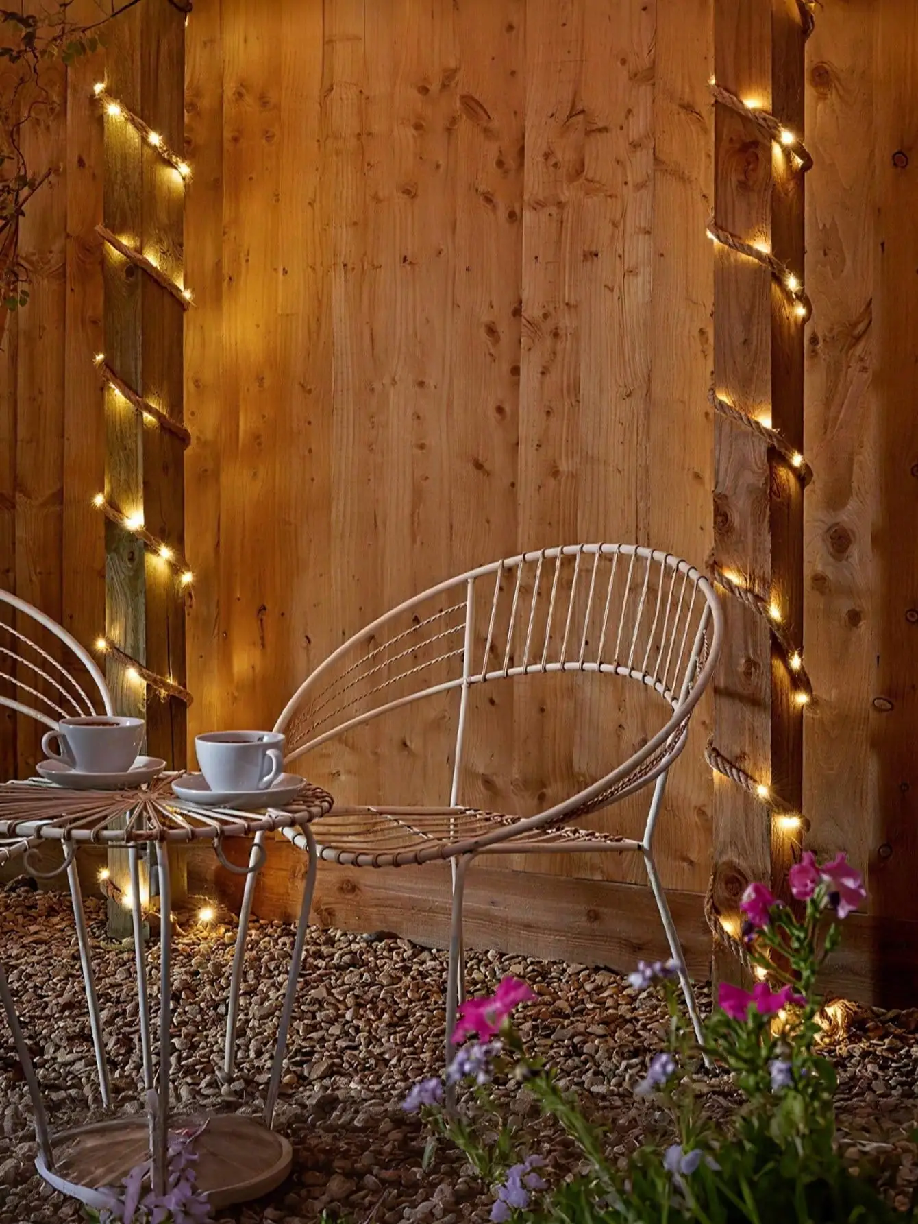 1pc Battery/Solar Fairy Lights Rope: 20-200LED, 2-10M Warm Yellow Star, for Garden/Maritime Decor