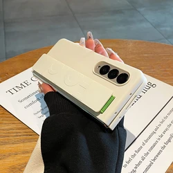 Stretch Wristband Phone Case For Samsung Galaxy Z Fold 2 3 Skin Feel Z Fold 4 5 Cover