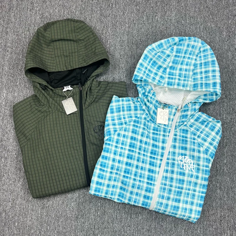 

Новое поступление, куртка Mertra, американская уличная одежда в стиле ретро, брендовая клетчатая куртка с длинными рукавами для мужчин и женщин, пара, пальто с наклонной молнией