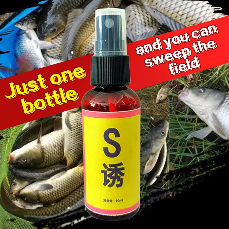 Fishing Baits Attractants 60ml Lures Liquid Attractant Natural Scent Drag For Sea River Freshwater Fish Effective Attract Fish