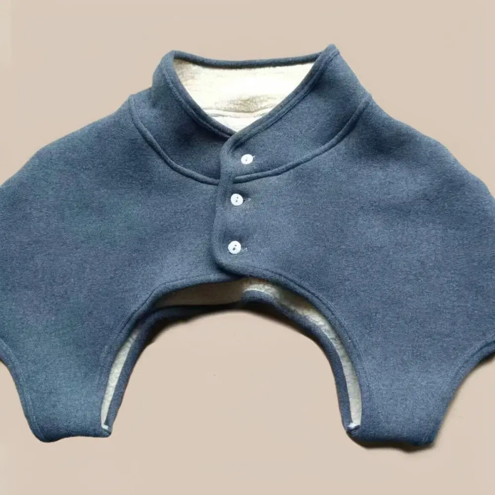 Thickened Lamb Cashmere Shoulder Cape Unisex Thermal Shawl Neck Protector For Winter Cold Proof Indoor Home Comfort