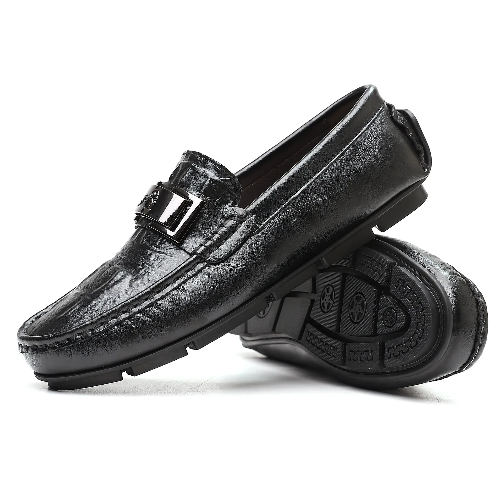 Spring Autumn Men's Soft Sole Loafers Classic Male Casual Leather Shoes Handmade Male Moccasins Top Quality Male Driving Footwea