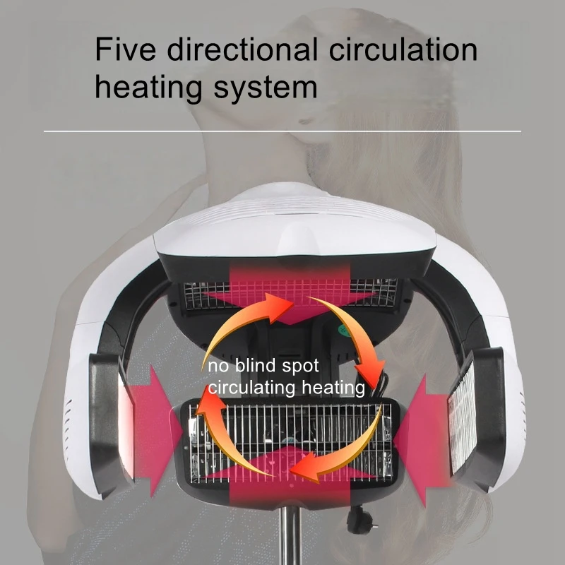 Hairdressing heating and drying machine, hair salon heating and drying machine, styling accelerator, perm machine