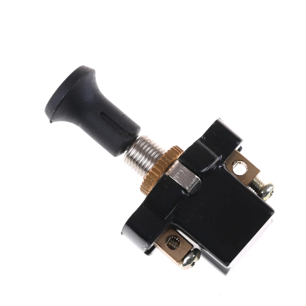 1PC Durable High performance On-Off Long Push Pull Switch 12V Screw Terminals