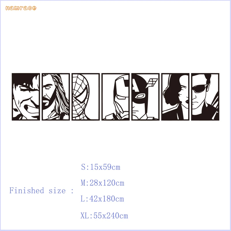 Vinyl wall stickers for planet faces, anime character stickers, detachable murals for bedrooms and game rooms