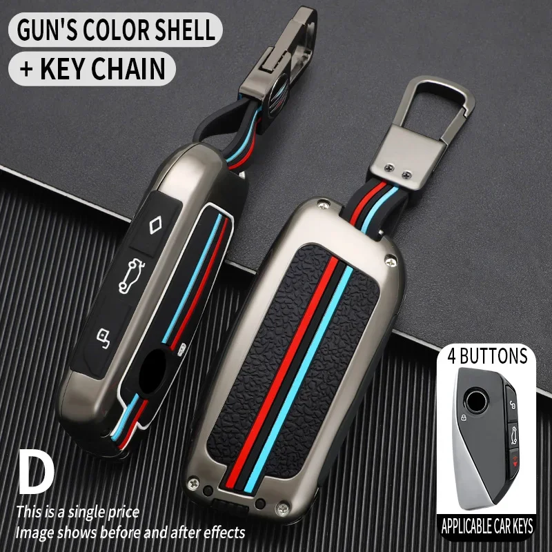 

Car Key Case Cover Shell Fob For BMW i7 X7 G07 LCI iX I20 X1 U11 7 Series G70 G09 XM U06 G81 M3 2023 Protector Keyless