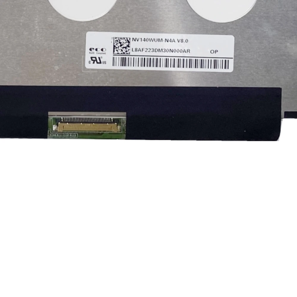 14 Zoll IPS 1920×1200 NV140WUM-N4A 30-Pin Laptop-LCD-Bildschirm Ersatz-Display-Panel-Matrix