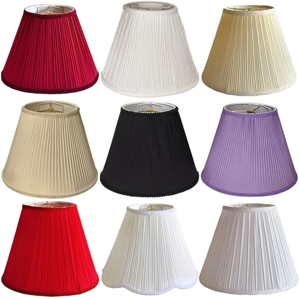 25cm Cloth Lamp Shade Soft Wear‑resistant Table Lamp Cover Easy Installation High Light Transmission Chandelier Lampshade