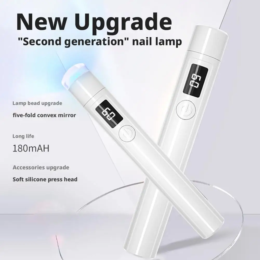 

Retractable Nail UV LED Lamp Desk With Display Rechargeable Portable Nail Stand Lamp Silicone UV Dryer Removable Head Mini O2V3