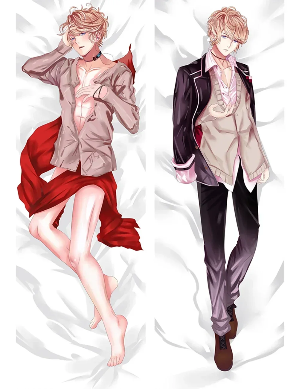 Anime Diabolik Lovers Dakimakura BL Male Sakamaki Ayato & Laito & Sakamaki Shu Pillow Cover Hugging Body Long Pillowcase