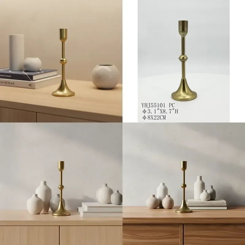 Metal Decorative Christmas Party Stand Compatible with Candlesticks Lanterns and Candle Jars Holiday Home Decoration