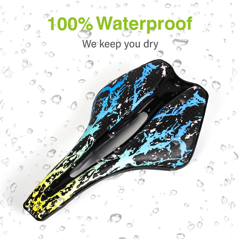 CNC Bicycle Saddle Shock Absorbing Comfortable Road Bike Seat PU Ultralight  MTB Saddles Racing