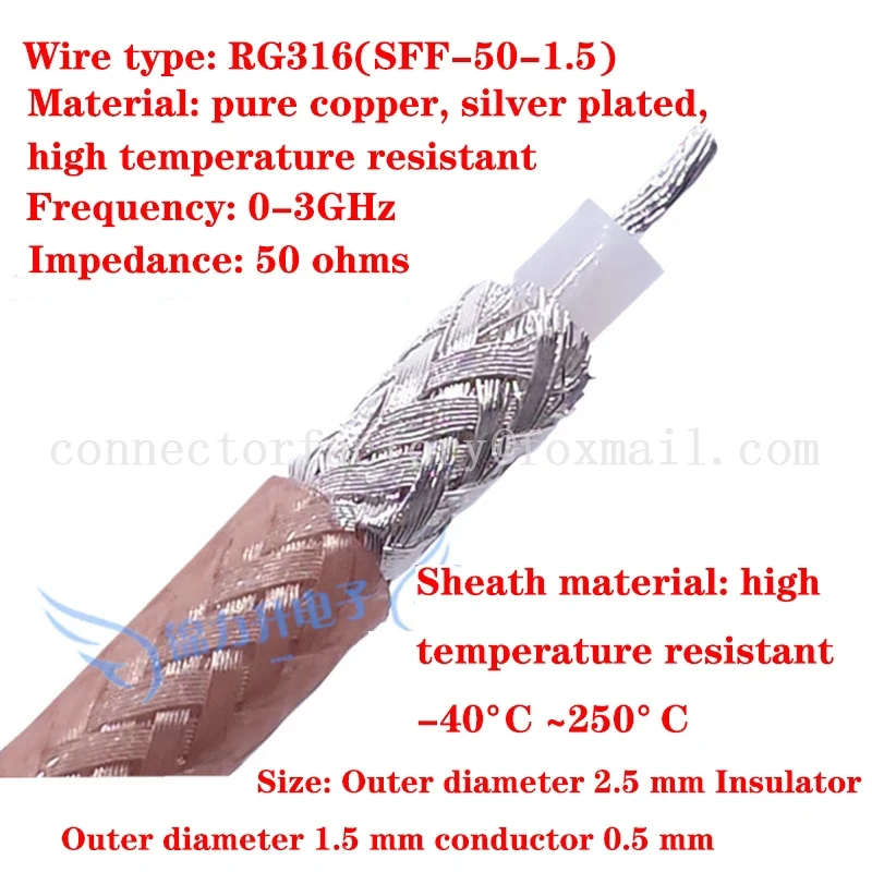 SMA SMB BNC N TNC To Wire Stripping And Tinning Connection Line Extension Cable Adapter Cable RG316 Male Female Head Jumper RF