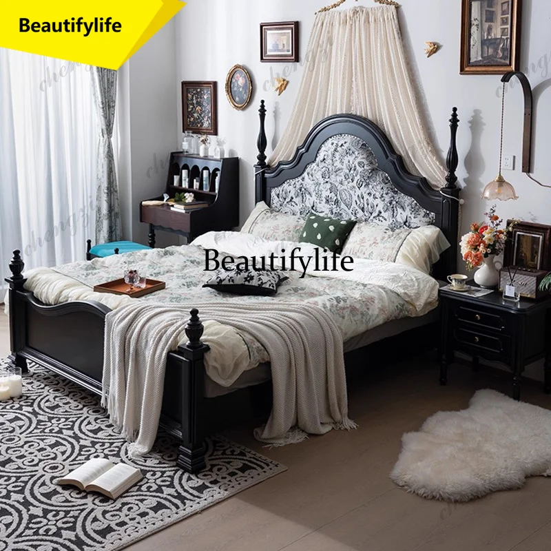 

X188 European Luxury Bed Modern Space Saving Beauty Design Princess Bedroom Bed Sleeping Castle Camas De Casal Lounge Suite