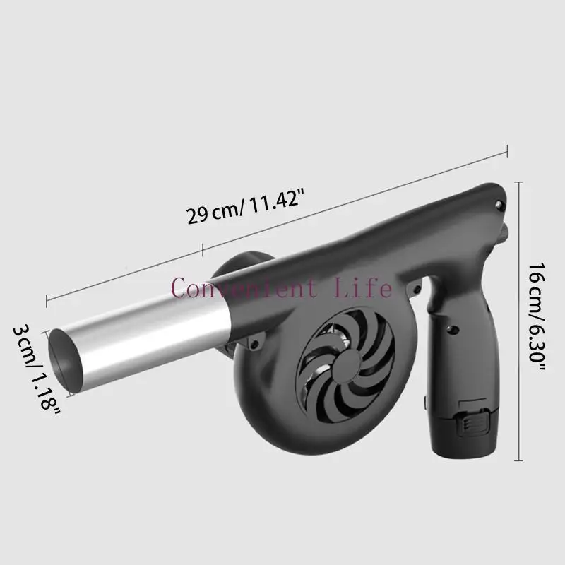 L1EE في الهواء الطلق مروحة الشواء منفاخ لاسلكي المحمولة نزهة التخييم شواء شواء منفاخ