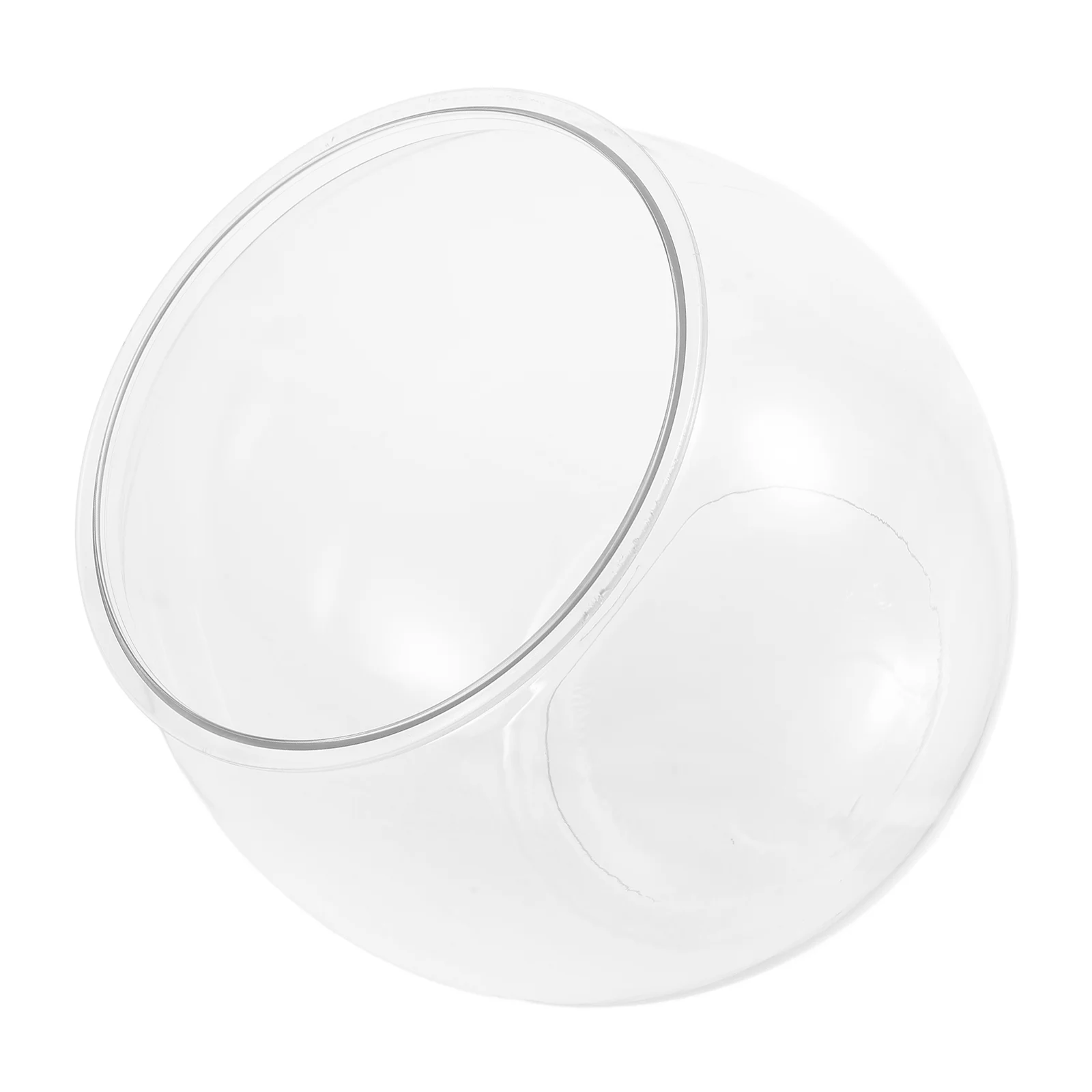 

Small Transparent Fish Tank Portable Plastic Fishbowl Decor Aquarium Goldfish The Pet Pp Holder Bowls for