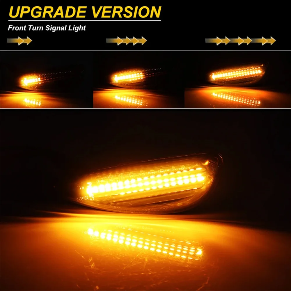 Sequential Dynamic LED Car Front Fender Side Marker Turn Signal Lights For Hyundai Solar Verna Accent 2011-2016 & I20 2010-2022 - Image 4