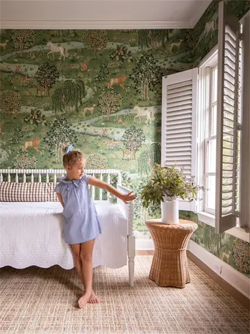 Custom American animal deer elephant wallpaper for children's room art wall paper home decor Nordic boy girl bedroom wallpaper