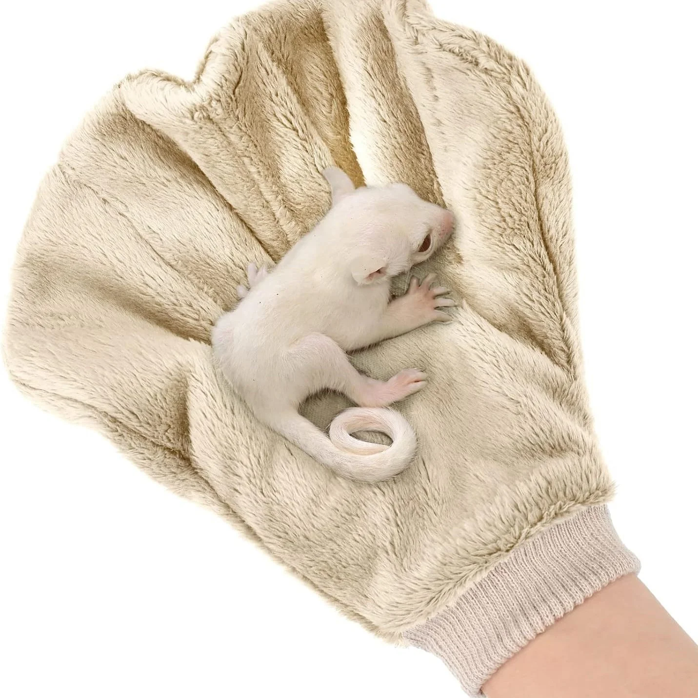 Bite Proof Animal Handling Gloves Hedgehog Accessories Calming Glove for Train Your Sugar Glider Small Animals Hamster Rats Pet