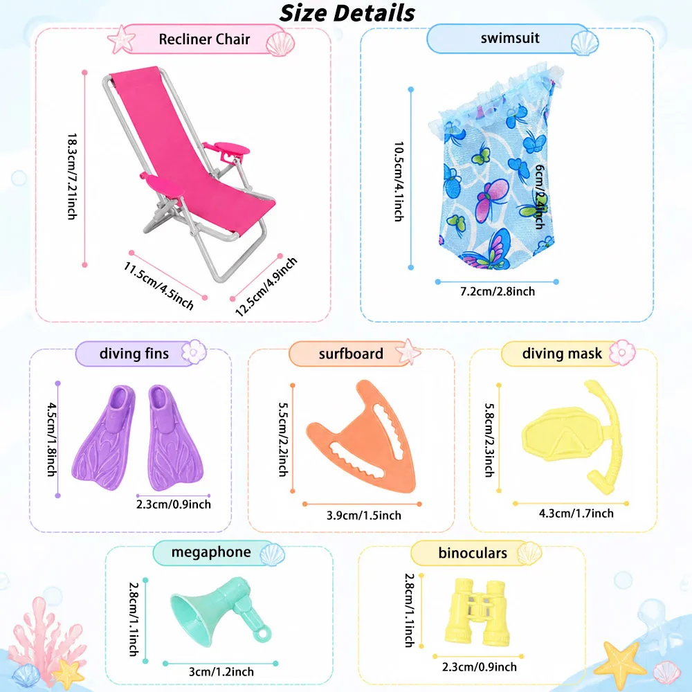 Christmas Doll Clothes Accessories&Miniature Items Scene Set For Elf Doll 30Cm Doll Christmas Decoration,Girl Toy Christmas Gift