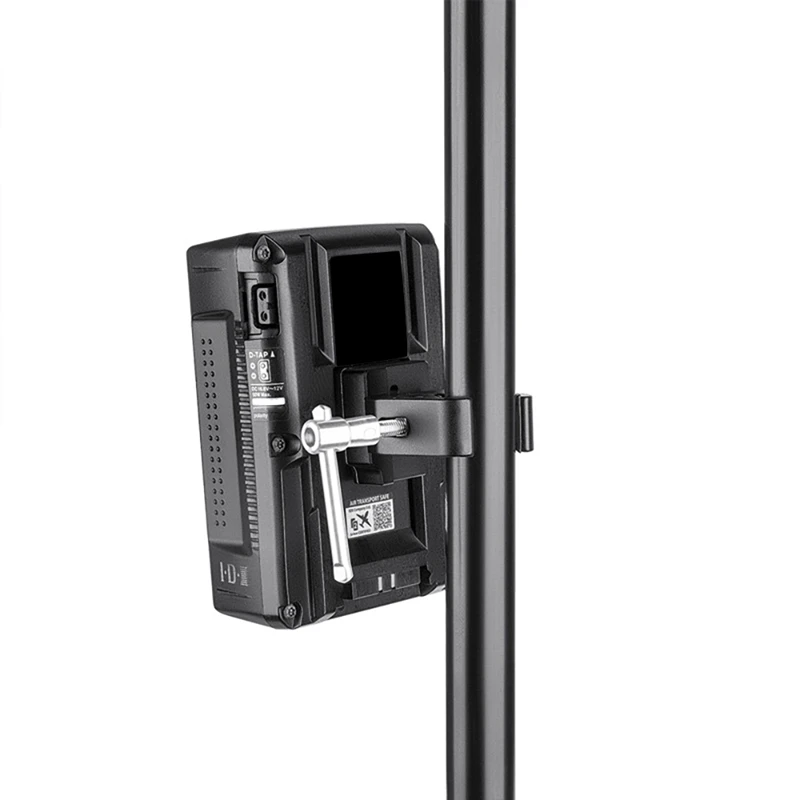 อะแดปเตอร์แบตเตอรี่ V-Mount พร้อมแคลมป์สําหรับติดตั้งขาตั้งไฟขาตั้งกล้องสําหรับแบตเตอรี่ V-Mount ไปยังขาตั้งไฟหรือขาตั้งกล้อง